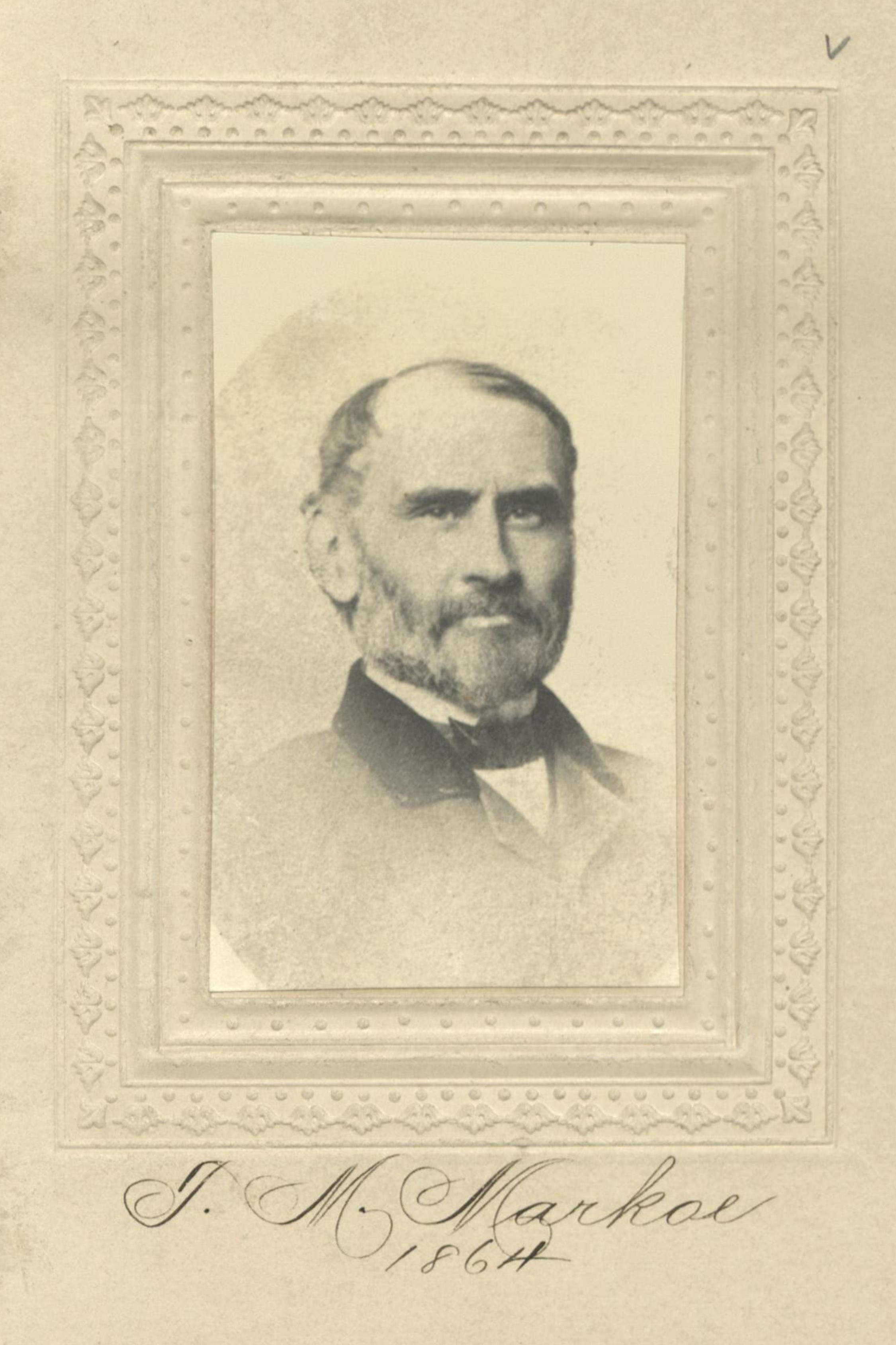 Member portrait of Thomas M. Markoe